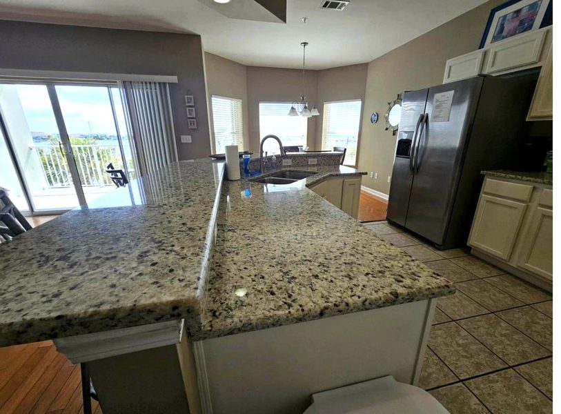 Clean vacation rental kitchen
