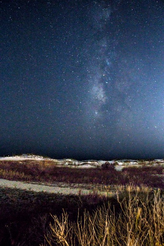 Florida night sky over the Emerald Coast